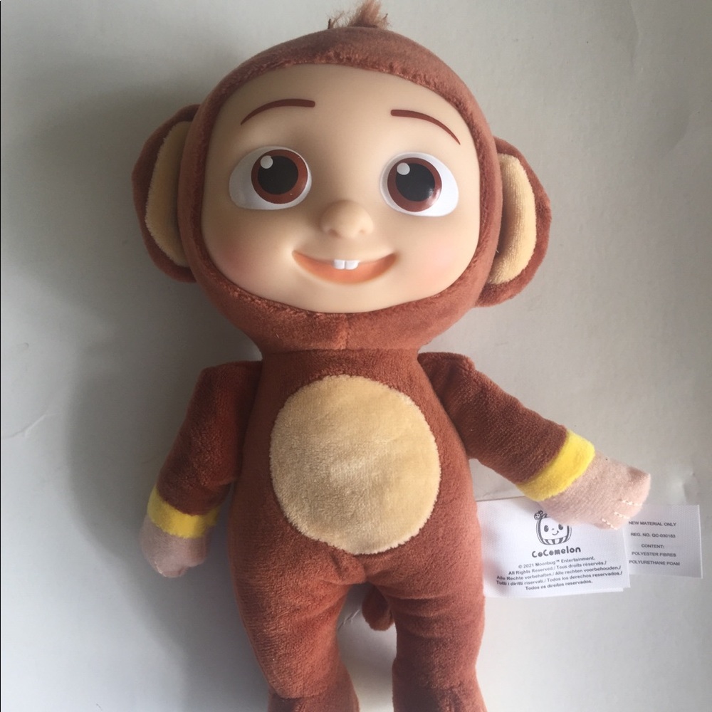 10/$10 Cocomelon JJ monkey 8” plush